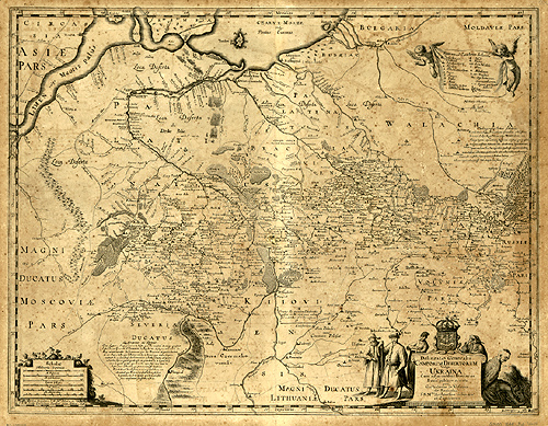 Мапа України де Боплана, 1648 р.